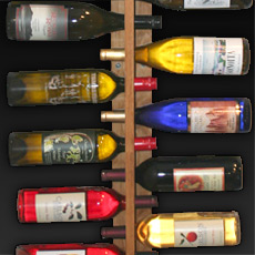 Wood wine bottle racks